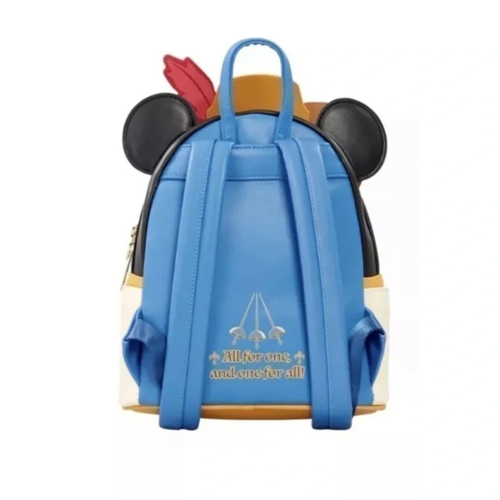 NWT. LOUNGEFLY x DISNEY Three Musketeers Mickey Mouse Backpack